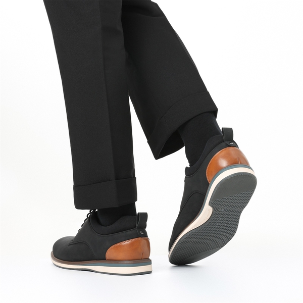 Men's Business Casual Oxford Shoes - BLACK - 7